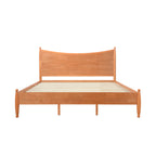 Classic Transitional King Size Solid Wood Platform Bed Frame