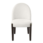 Beige Side Chair Set of 2 with Upholstered Seat - Clayten