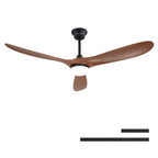 Smart Ceiling Fan with Lights and Quiet DC Motor - Light Brown, Black, or Dark Brown