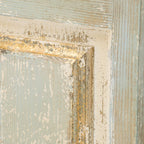Large Wooden Rectangle Hanging Panel Decorative Wall Sculpture with Carved Details - Beige