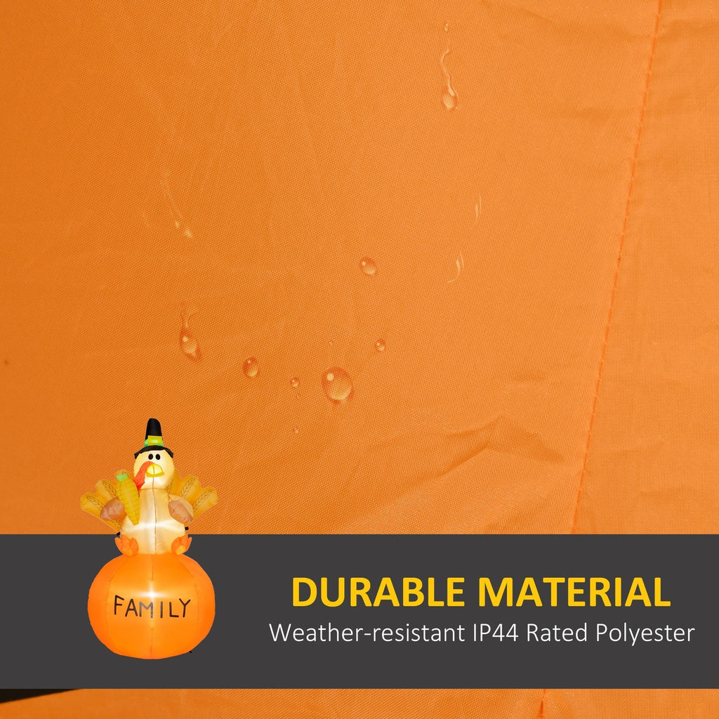 Inflatable Thanksgiving Turkey LED Display with Weather-Resistant Design - Multicolor