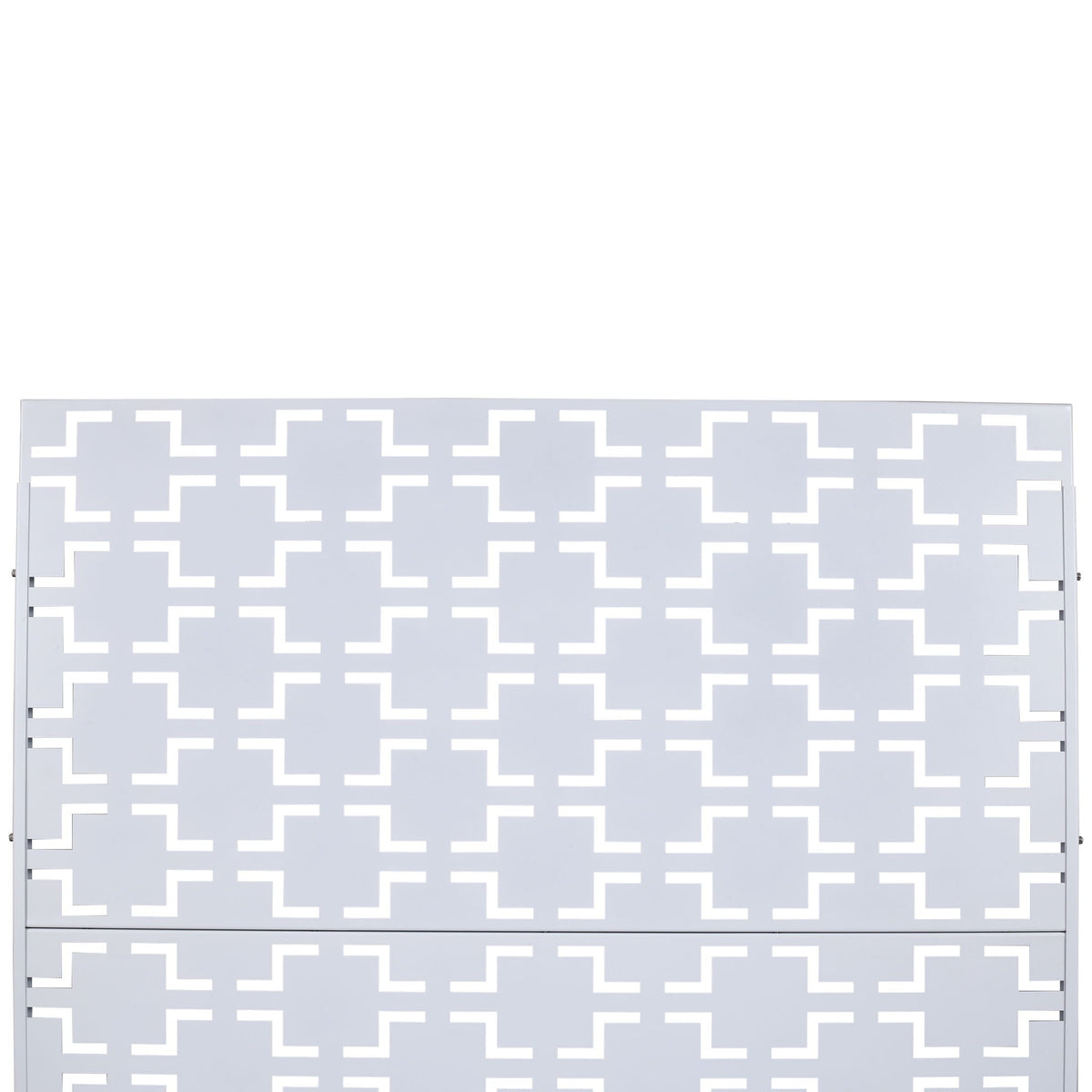 Black Metal Room Divider Privacy Screen with Rust-Resistant Finish