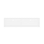 Modern 70" TV Stand with Full Extension Drawers - White or Light Brown