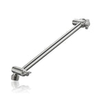 Luxury Rain Shower Head with Adjustable Arm - Brushed Nickel