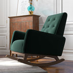 Demetrius Solid Wood Rocking Chair - Multiple Colors