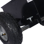 Heavy Duty 600Lb Panel Dolly with 10-Inch Pneumatic Wheels - Black