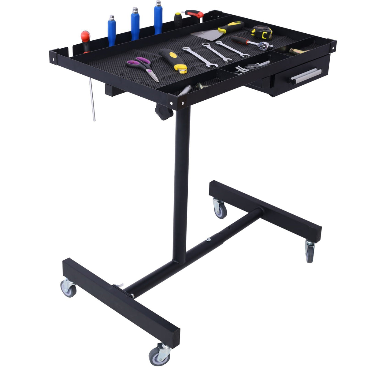 Adjustable Tear Down Work Table With Drawer