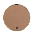 Circle Wall Mirror with Wooden Frame - Black, Light Brown, Dark Brown