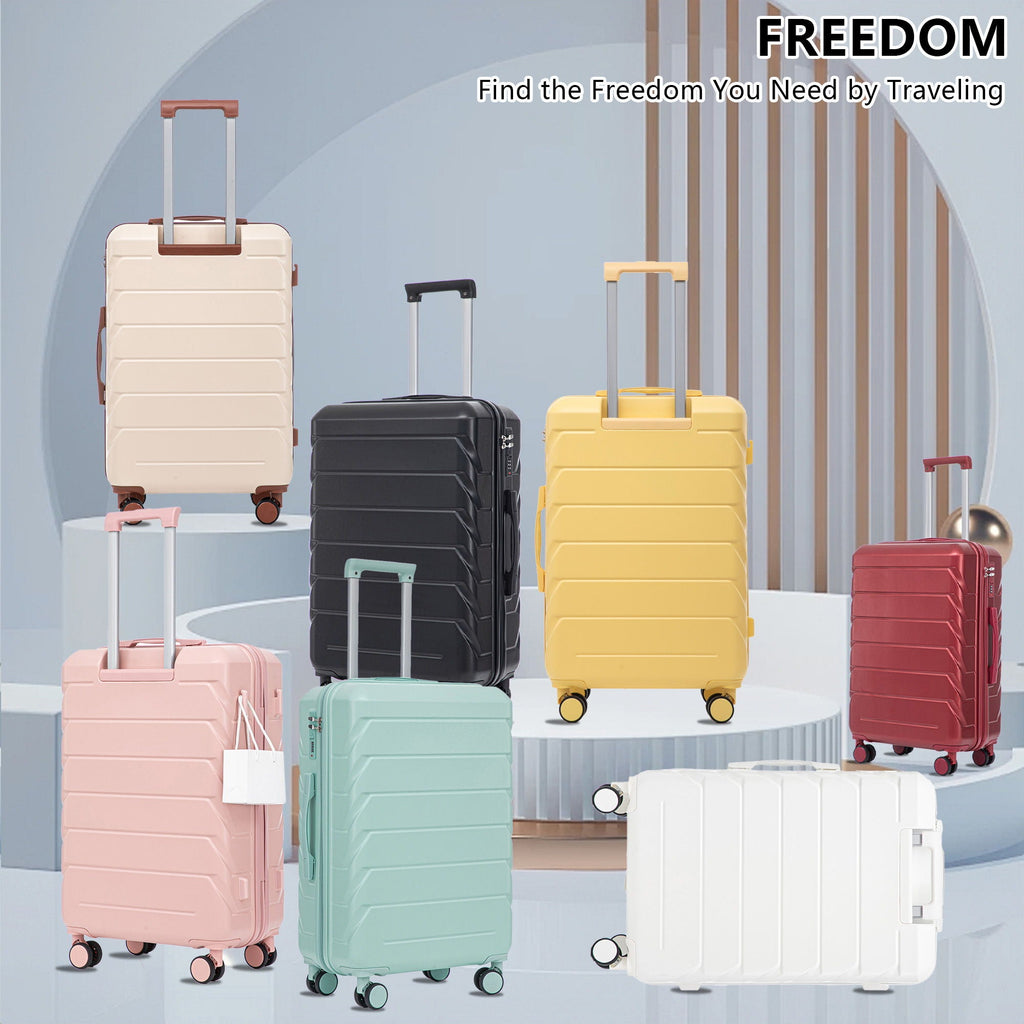 3 Pieces Set Spinner Wheel Luggage With Combination Lock