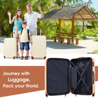 Hardshell Luggage Sets 4 Pieces with TSA Lock and Spinner Wheels - Multiple Colors