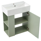 Modern Floating Bathroom Vanity with Ceramic Basin