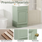 Bathroom Vanity with Sink and Adjustable Shelf - Multiple Colors