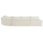 Modular Cloud Sectional Sofa Set with Deep Seating - Choose Beige, Dark Gray, or Dark Brown