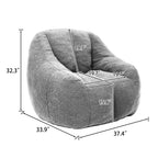 Comfy Bean Bag Chair with Memory Foam Filler - Tufted Soft