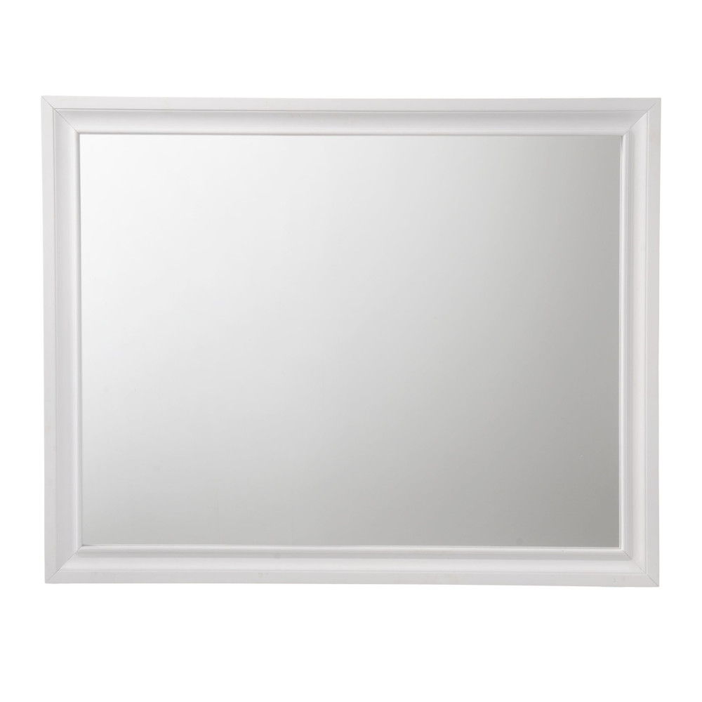 Minimalist Design Mirror with Smooth Edge - White, Black, or Dark Gray