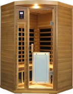 Low EMF Far-Infrared Two Person Sauna with LCD Touch Control - Natural Red Cedar