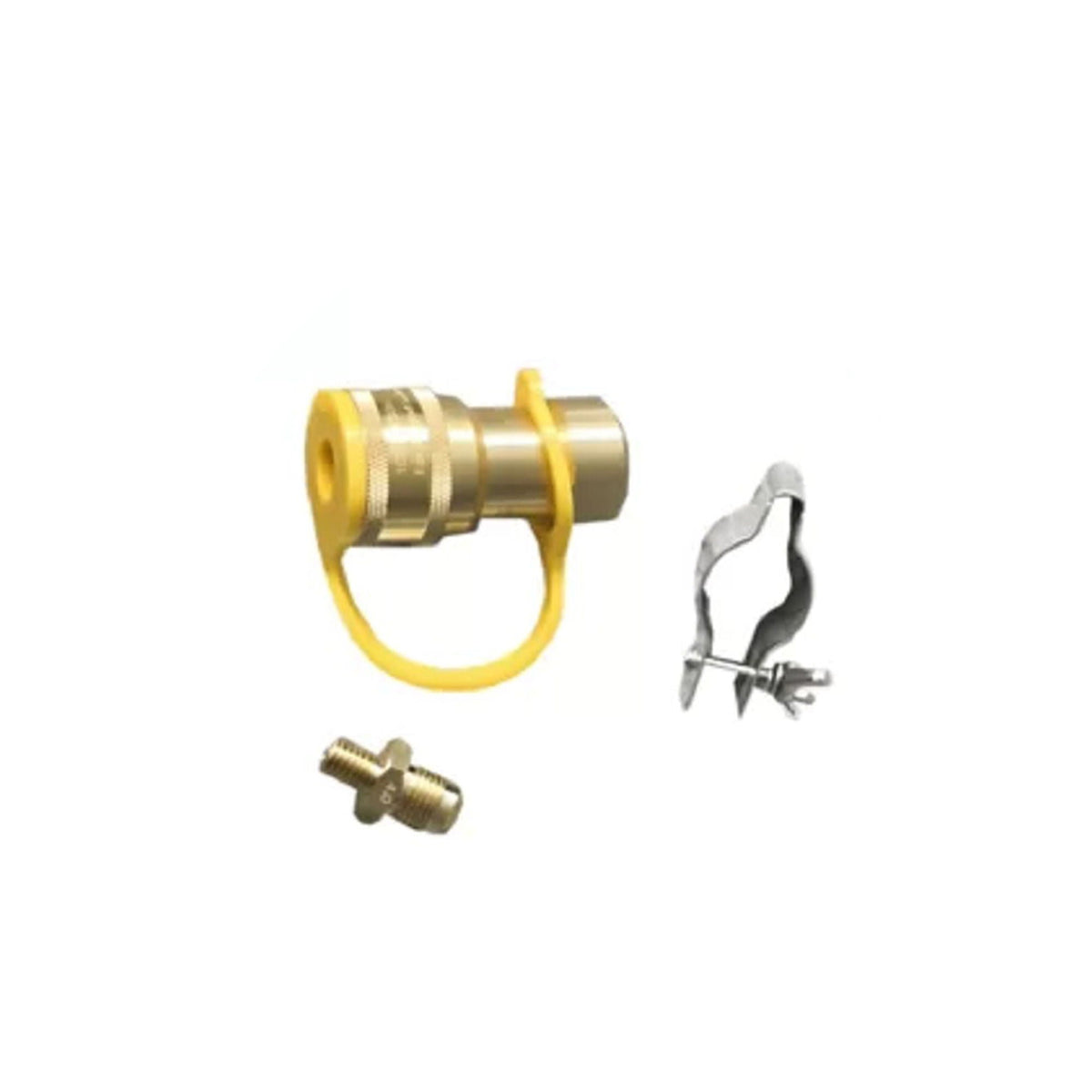 Fire Pit Gas Conversion Kit with Stainless Steel Pipe - Gray