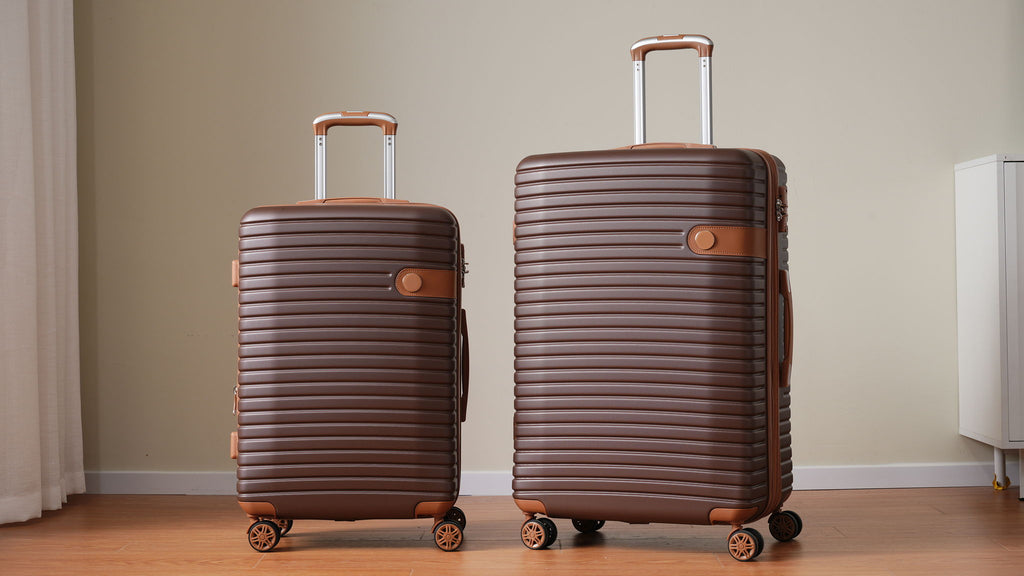 4 Piece Hard Shell Luggage Set with Spinner Wheels - Multiple Colors