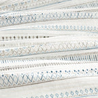 Printed Microfiber Seersucker Quilt Set with Reversible Design - Taupe/Blue