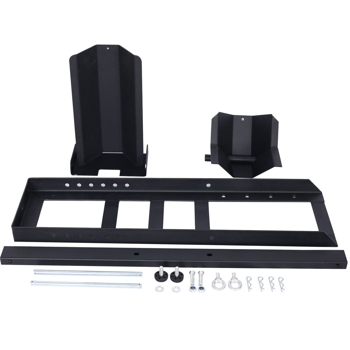 Heavy Duty Adjustable Motorcycle Stand / Wheel Chock with 1800 lb Capacity - Black