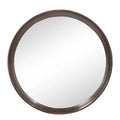 Transitional Mango Wood Wall Mirror with Frame - Multiple Colors