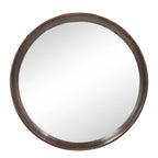 Transitional Mango Wood Wall Mirror with Frame - Multiple Colors