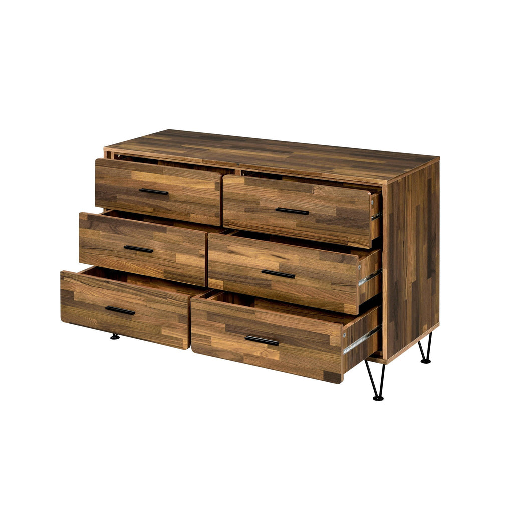 Hestia Walnut Dresser with Smooth-Glide Drawers - Walnut