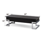 High Gloss Coffee Table with Lift Top and Hidden Storage - Black or White
