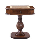 Cherry Wood Reversible Game Table with Storage Drawers - Bishop