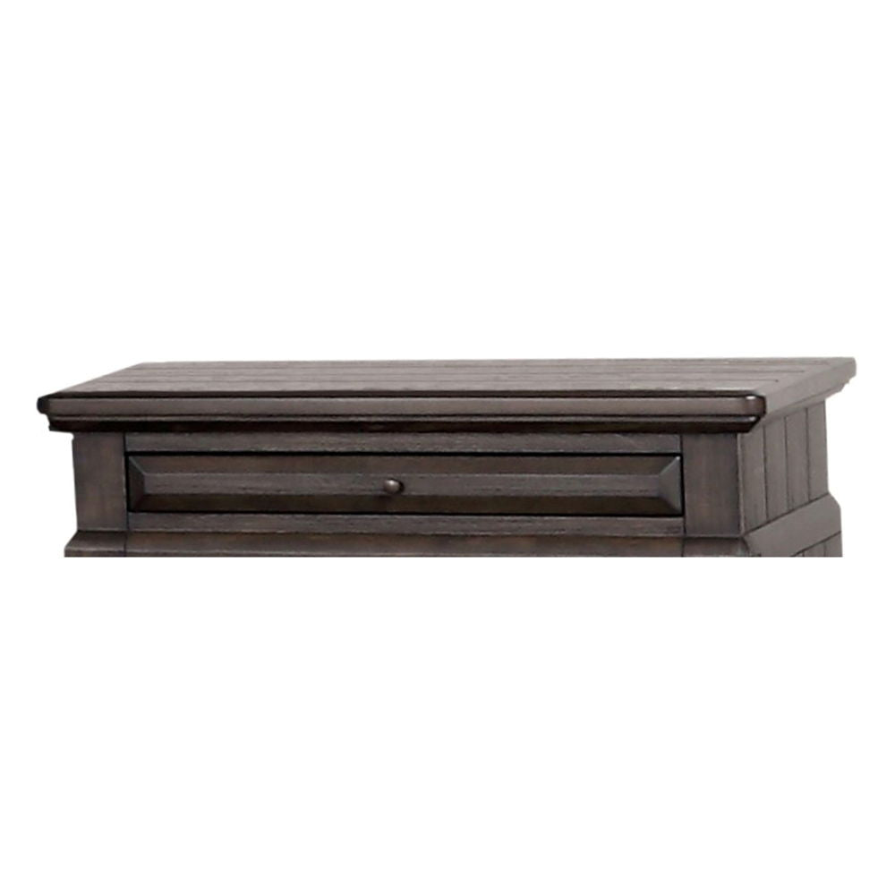 2 Drawer Nightstand with Pull-Out Tray - Mahogany