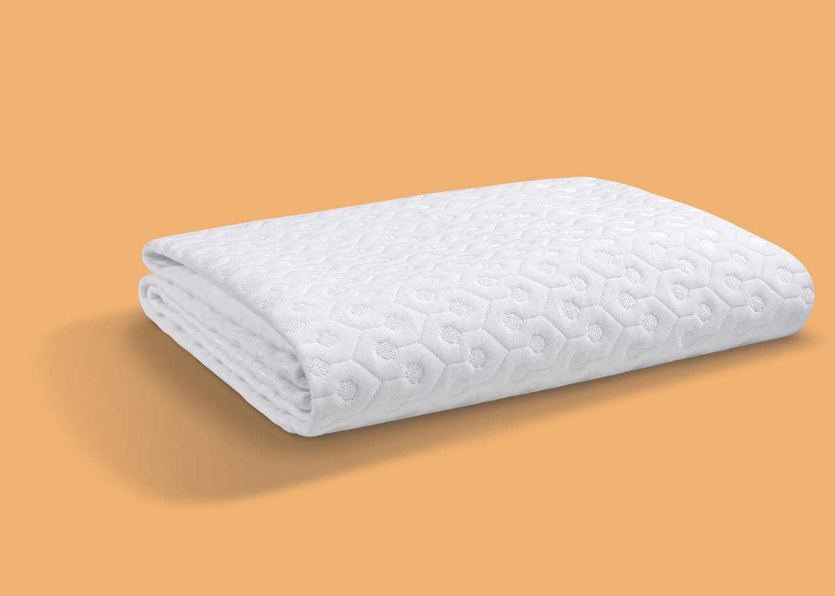 Split California King Mattress Protector with Dri-Tec Moisture-Wicking - White