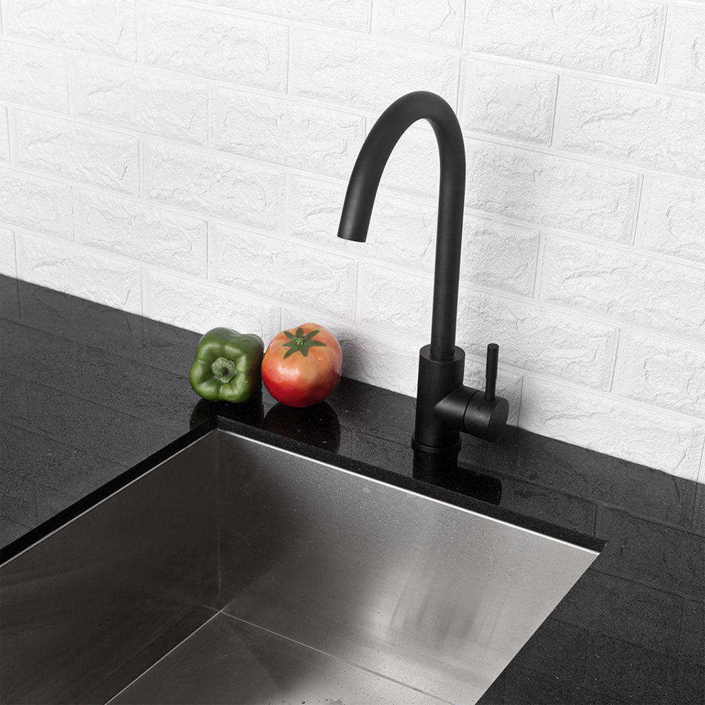 Modern Kitchen Sink Faucet with Single Handle - Gray, Black, Gold