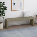 Acacia Wood Dining Bench with Versatile Use - Grey+Taupe
