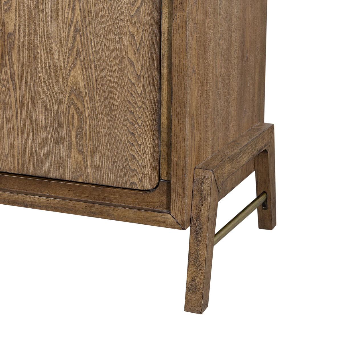 Light Brown 2 Door Server with Ample Storage - Modern Buffet