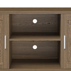 Modern 60 Inch TV Stand with Storage & Cable Management - Walnut