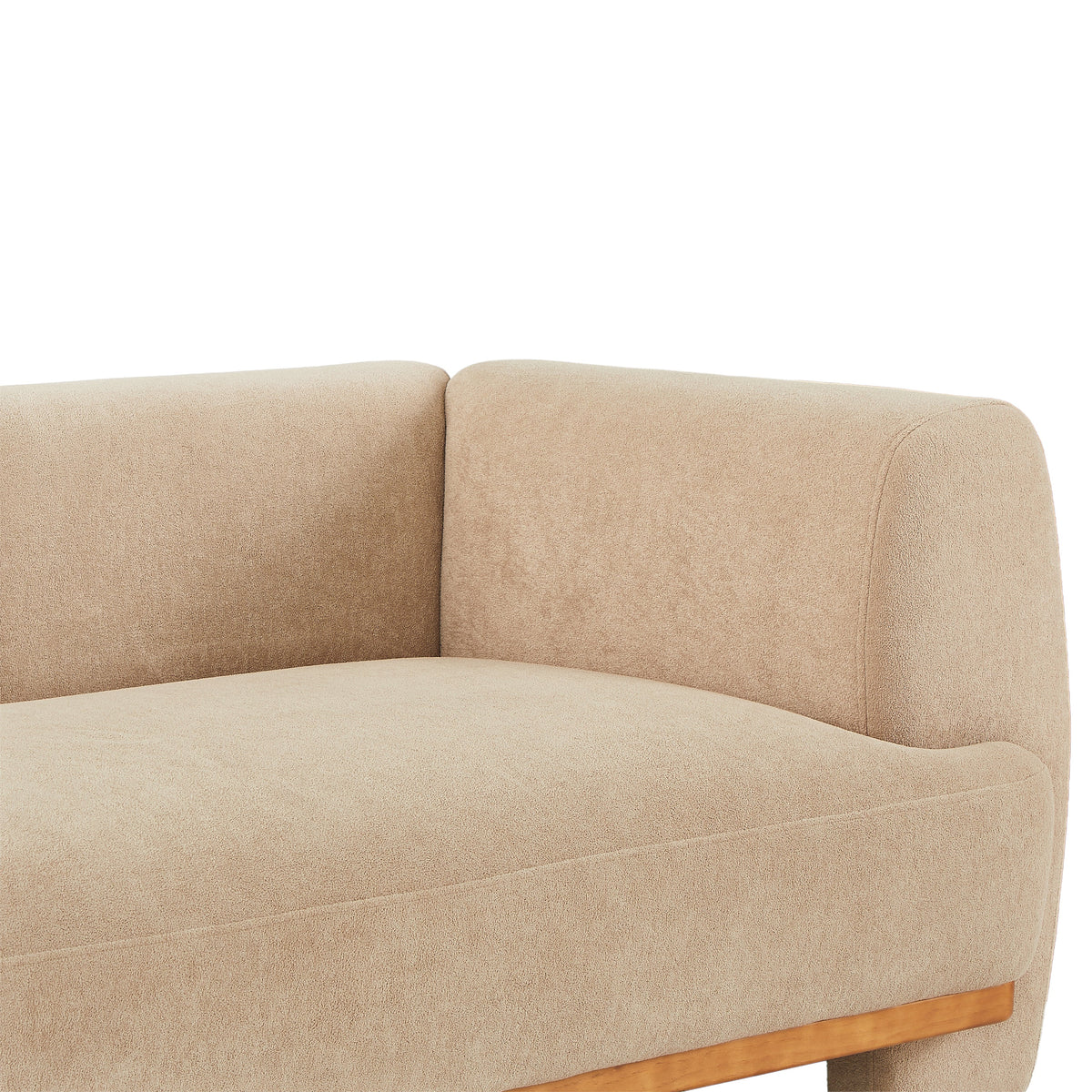 Modern Upholstered Velvet Sofa with Wood Frame - Nomad