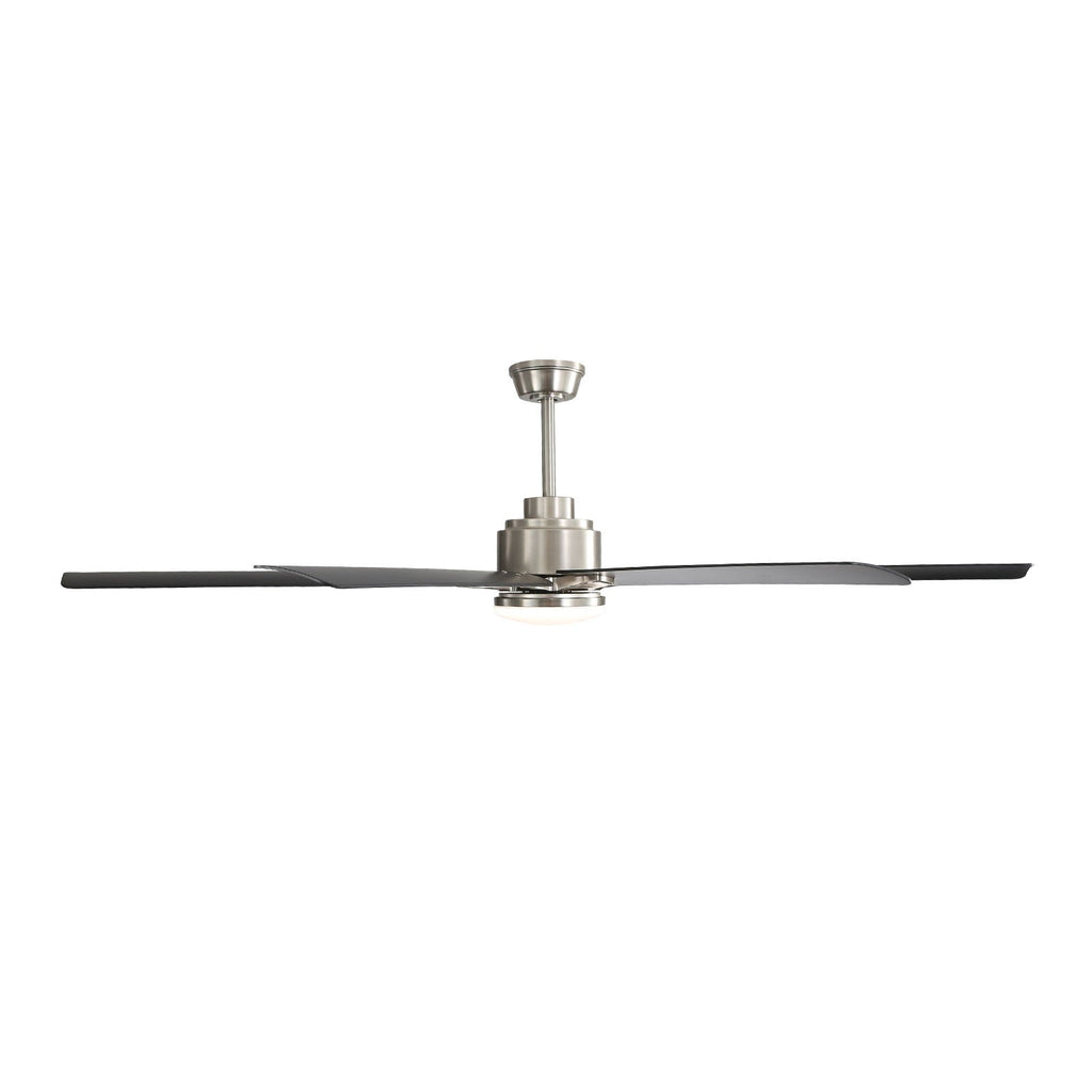 Ceiling Fan with Dimmable LED Light, 8 Blades, Remote Control - Black or White