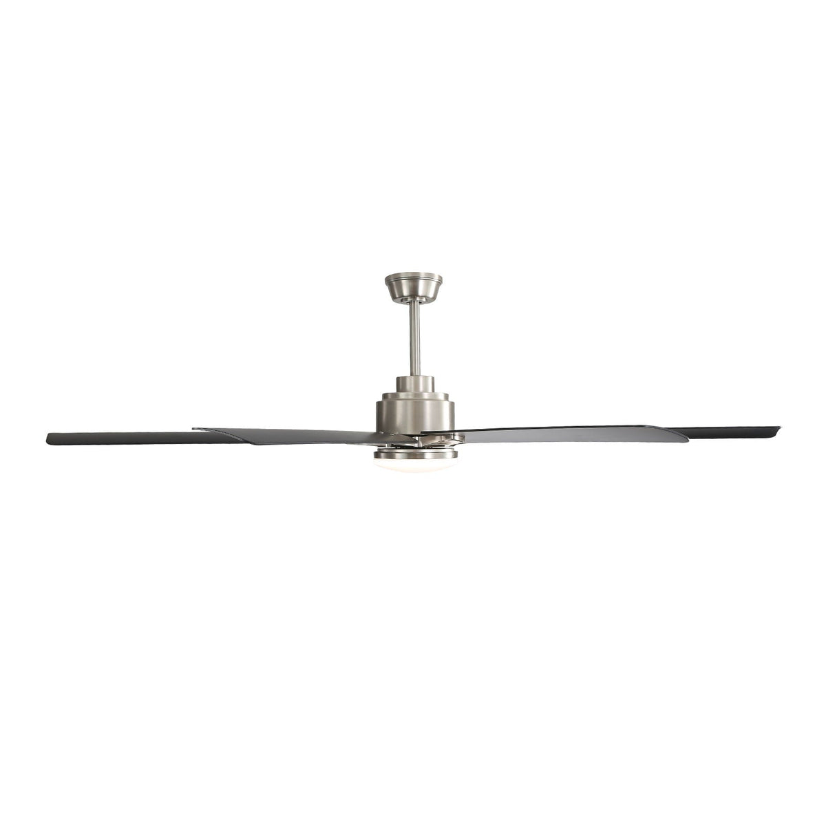 Ceiling Fan with Dimmable LED Light, 8 Blades, Remote Control - Black or White
