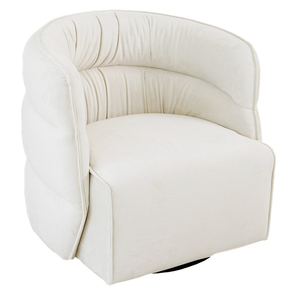 Walden Stylish Swivel Chair with Integrated Armrests - Multiple Colors