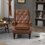Modern Accent Armchair with Sturdy Wood Legs - Multiple Colors
