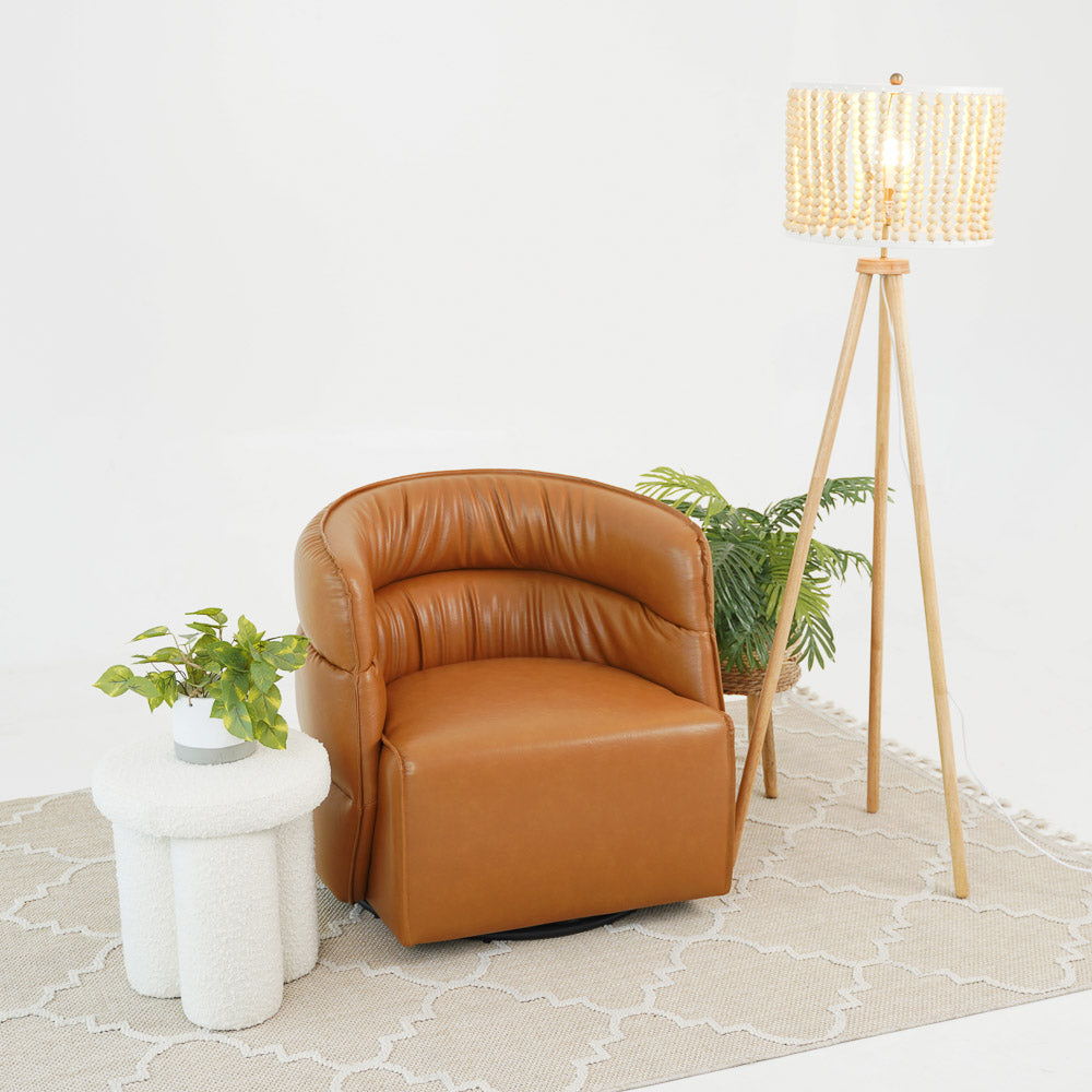 Walden Stylish Swivel Chair with Integrated Armrests - Multiple Colors