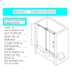 Frameless Single Sliding Soft Close Shower Doors