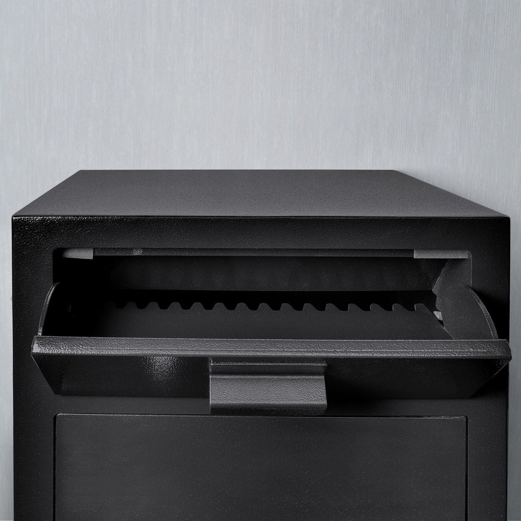 Durable Keypad Depository Safe with Dual PIN Access - Black