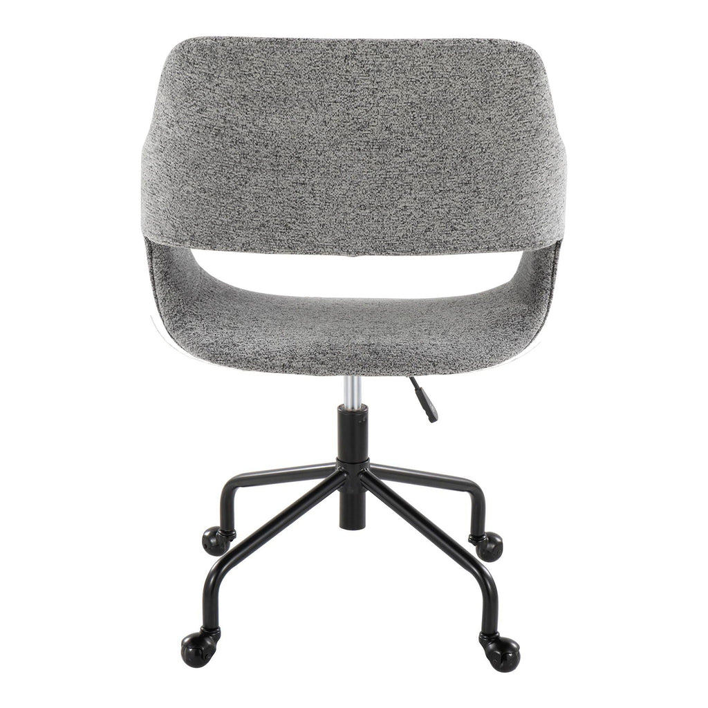 Contemporary Adjustable Office Chair with Cushioned Seat - Multiple Colors