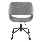 Contemporary Adjustable Office Chair with Cushioned Seat - Multiple Colors