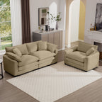 Oversized Deep-Seat Fabric Sofa & Chair Sets