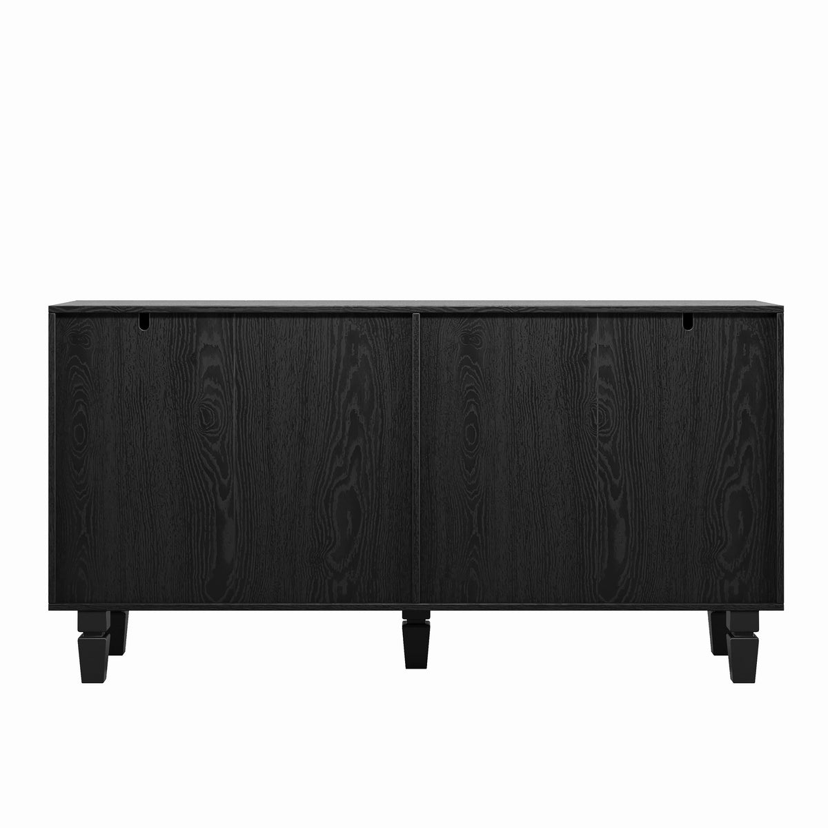 59'' Modern Buffet Sideboard with Sunburst Doors - Black