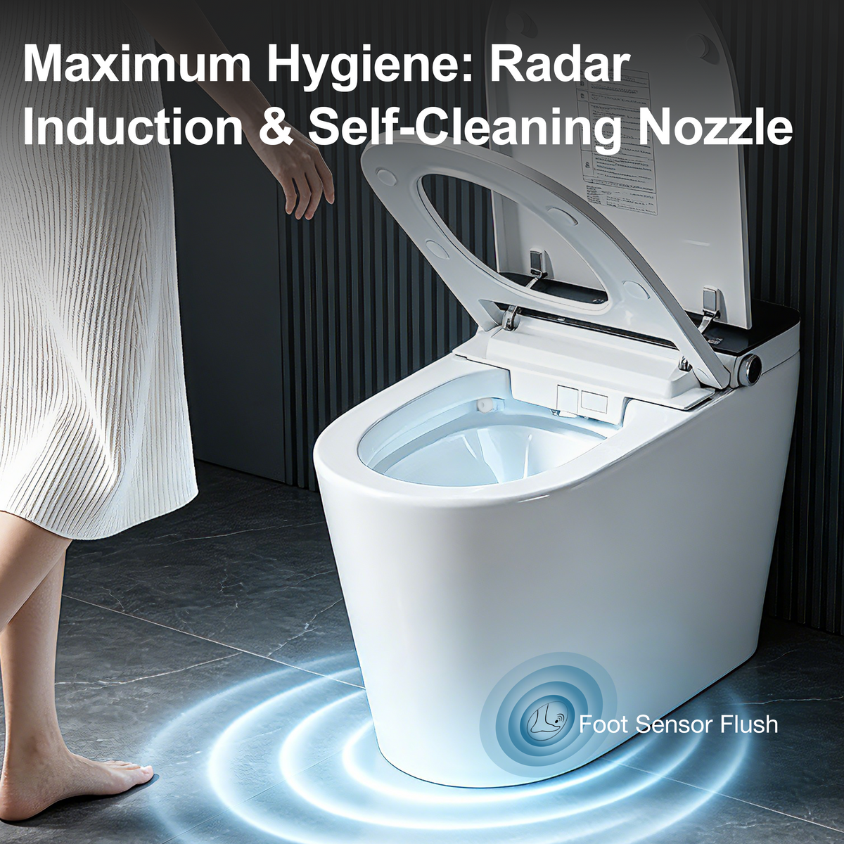 Intelligent All-In-One Toilet with High-Speed Drying - Porcelain