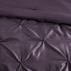 7 Piece Tufted Comforter Set - Plum California King