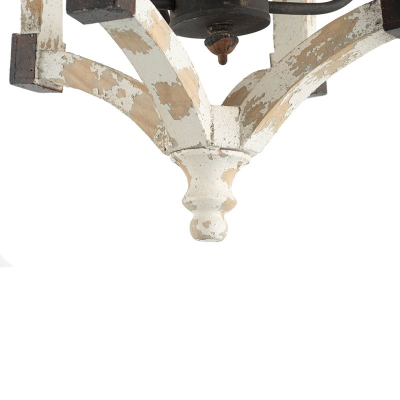 4 Light Chandelier - Cream